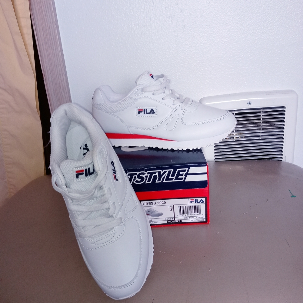 White FILA shoes
